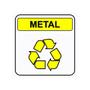Imagem de Placa Lixo Reciclável Metal 18 x 18 Cm AV20 Encartale