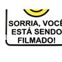 Imagem de Placa Look 15X15Cm (Sorria Voce Esta Sendo Filmado) - Kit C/5 Peca