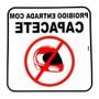 Imagem de Placa Look 20X20Cm(Proibido Entrar Com Capacete) - Kit C/5 Pecas