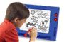 Imagem de Placa Magnética Retro para Desenho, Azul/Branco, Para Crianças a Partir de 3 Anos