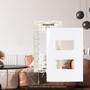 Imagem de Placa Margirius Sleek 4X2 Branca (2Modulos Distanciados) Com Suporte 16024
