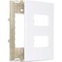 Imagem de Placa Margirius Sleek 4X2 Branca (2Modulos Distanciados) Com Suporte 16024