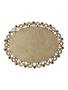 Imagem de Placa MDF Cru Artesanato Design Oval Flores Liso 30CM