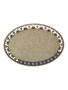 Imagem de Placa Mdf Cru Artesanato Design Oval Florido Liso 35Cm