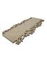 Imagem de Placa Mdf Cru Artesanato Design Retangular Flores 30Cm