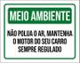 Imagem de Placa Meio Ambiente Não Polua Ar 27X35