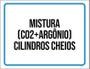 Imagem de Placa Mistura C02 Argônio Cilindros Cheios 36X46