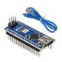 Imagem de Placa Nano V3 Atmega328 Pinos Soldados + Cabo Para Arduino