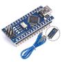 Imagem de Placa Nano V3 Atmega328 Pinos Soldados + Cabo Para Arduino