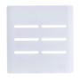 Imagem de Placa Novara Branco 4x4 6 Interruptores Com Suporte Dicompel