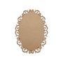 Imagem de Placa Oval Trabalhada Lisa Nº2 - MDF Madeira