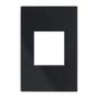 Imagem de Placa P/2 Mod. Juntos Com Suporte 4X2- Recta Black Satin
