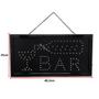 Imagem de Placa Painel De LED Letreiro Bar Luminoso Neon LED Pisca Bar Bivolt Suporte P/ Pendurar LE2004