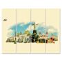 Imagem de Placa Painel Decorativa Rio de Janeiro Kit 4 Placas