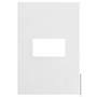 Imagem de Placa Para 1 Modulo Horizontal Suporte 4X2 Brs12403-6Br