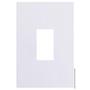 Imagem de Placa Para 1 Modulo Vert. Com Suporte 4X2 Recta Branco Gloss