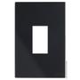 Imagem de Placa Para 1 Modulo Vertical Com Suporte 4X2 Brs12397-8Bk.