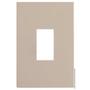 Imagem de Placa Para 1 Modulo Vertical Com Suporte 4X2 Brs12401-1Ar.