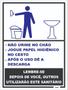 Imagem de Placa Para Banheiro Masculino Com Regras De Utilização