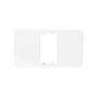 Imagem de Placa Para Condulete Margirius Sleek 3/4 Branca (1Modulo Horizontal) Com Suporte 21843