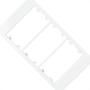 Imagem de Placa Para Condulete Margirius Sleek 3/4 Branca (3Modulo Horizontal) Com Suporte 21844