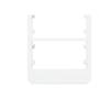 Imagem de Placa Para Condulete Margirius Sleek 3/4 Branca (3Modulo Horizontal) Com Suporte 21844