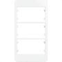 Imagem de Placa Para Condulete Margirius Sleek 3/4 Branca (3Modulo Horizontal) Com Suporte 21844