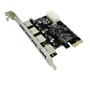 Imagem de Placa Pci-e USB 3.0 5Gbps com 4 Portas para Até 4 Dispositivos Simultâneo Dp-43 Dex