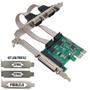 Imagem de Placa pci-e x1 com 2 seriais e 1 paralela low profile f3 jc-pci-prs