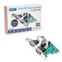 Imagem de Placa Pci Express Serial 2 Portas Db9 50bps A 16mbps 100mhz Knup KP-T89