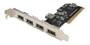 Imagem de Placa Pci Usb 2.0 Para Pc Desktop Com 5 Portas Pci 16X 8X 4X