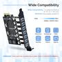 Imagem de Placa PCIe USB 3.0 ELUTENG de 7 Portas - Compatível com Windows 11/10/8/7/XP/Vista