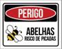 Imagem de Placa Perigo - Abelhas Risco De Picadas 27X35