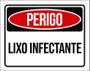 Imagem de Placa Perigo Lixo Infectante 27X35