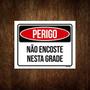 Imagem de Placa Perigo Não Encoste Nesta Grade 27x35