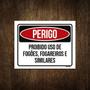 Imagem de Placa Perigo Proibido Uso Fogões Fogareiros 18X23