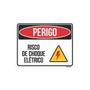 Imagem de Placa Perigo Risco De Choque Elétrico 36X46