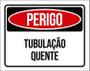 Imagem de Placa Perigo Tubulação Quente 18X23