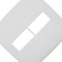 Imagem de Placa Pial Plus+ Branca 4X4 - 1 Modulo Horizontal + 1 Modulo Horizontal - 618511