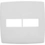 Imagem de Placa Pial Plus+ Branca 4X4 - 1 Modulo Horizontal + 1 Modulo Horizontal - 618511