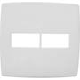 Imagem de Placa Pial Plus+ Branca 4X4 - 1 Modulo Horizontal + 1 Modulo Horizontal - 618511