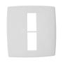 Imagem de Placa Pial Plus+ Branca 4X4 - 1 Modulo Horizontal + 1 Modulo Horizontal - 618511