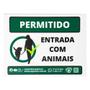 Imagem de Placa Pipicão Permitido Entrada com Animais - 20x15 cm