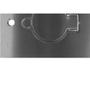 Imagem de Placa Piso Inox 4X2''Tomada Universal''Com 1 Tampa Unha Pi42Tu