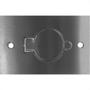 Imagem de Placa Piso Inox 4X2''Tomada Universal''Com 1 Tampa Unha Pi42Tu