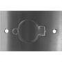 Imagem de Placa Piso Inox 4X2''Tomada Universal''Com 1 Tampa Unha Pi42Tu