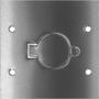 Imagem de Placa Piso Inox 4X4''Tomada Universal''Com 1 Tampa Unha Pi44Tu