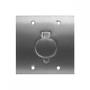 Imagem de Placa Piso Inox 4X4''Tomada Universal''Com 1 Tampa Unha Pi44Tu