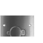 Imagem de Placa Piso Inox 4X4''Tomada Universal''Com 1 Tampa Unha Pi44Tu