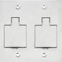 Imagem de Placa Piso Inox 4X4 Unha 2 Telebras Pi442Tb